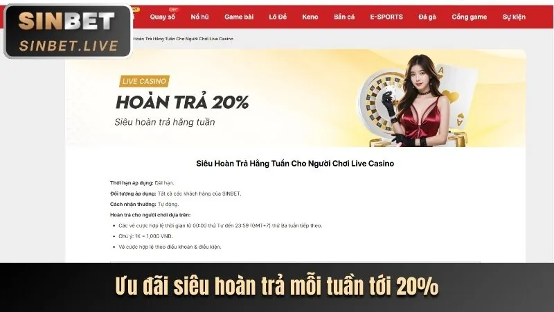 Hình ảnh khuyến mãi hoàn trả hàng tuần cho đá gà c168